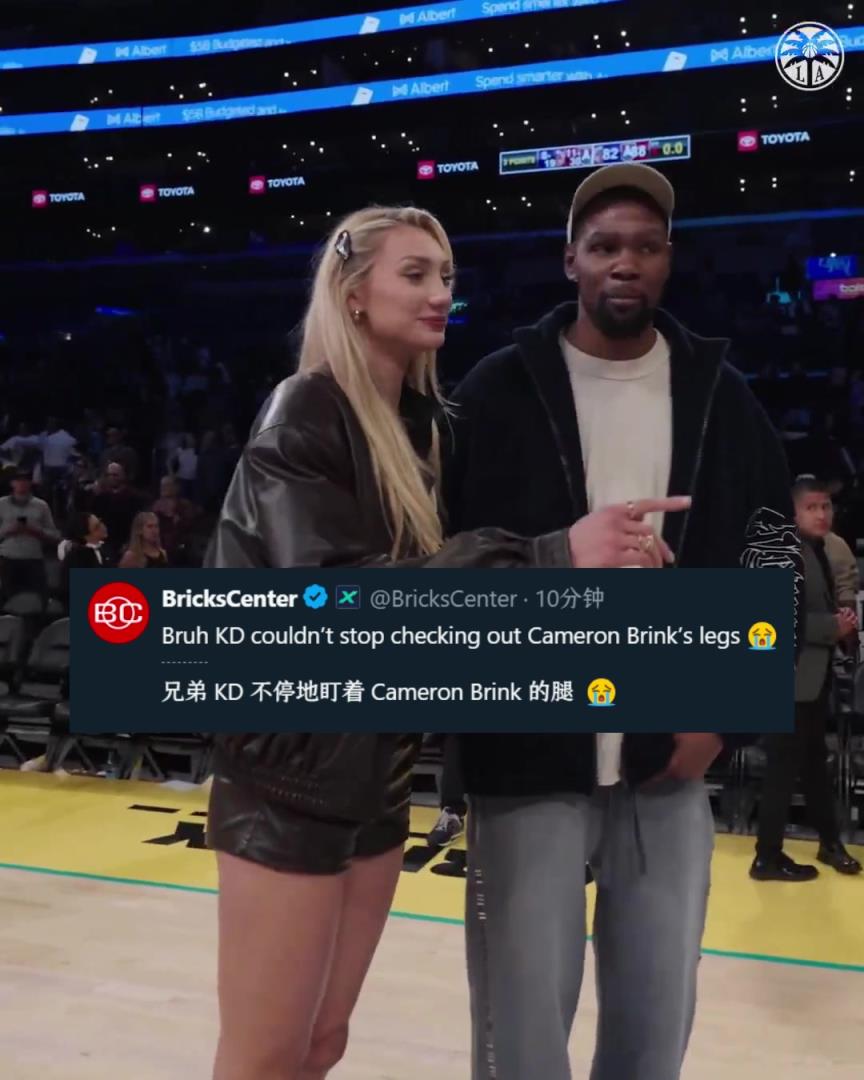 關心后者傷勢？美媒調侃：KD不停地在瞄布林克的腿